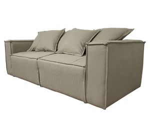 Sofá 3 cuerpos Enco chenille beige