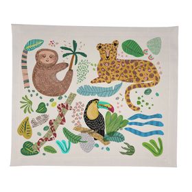 Individual Jungla crudo impermeable 42x36 cm 4 un.