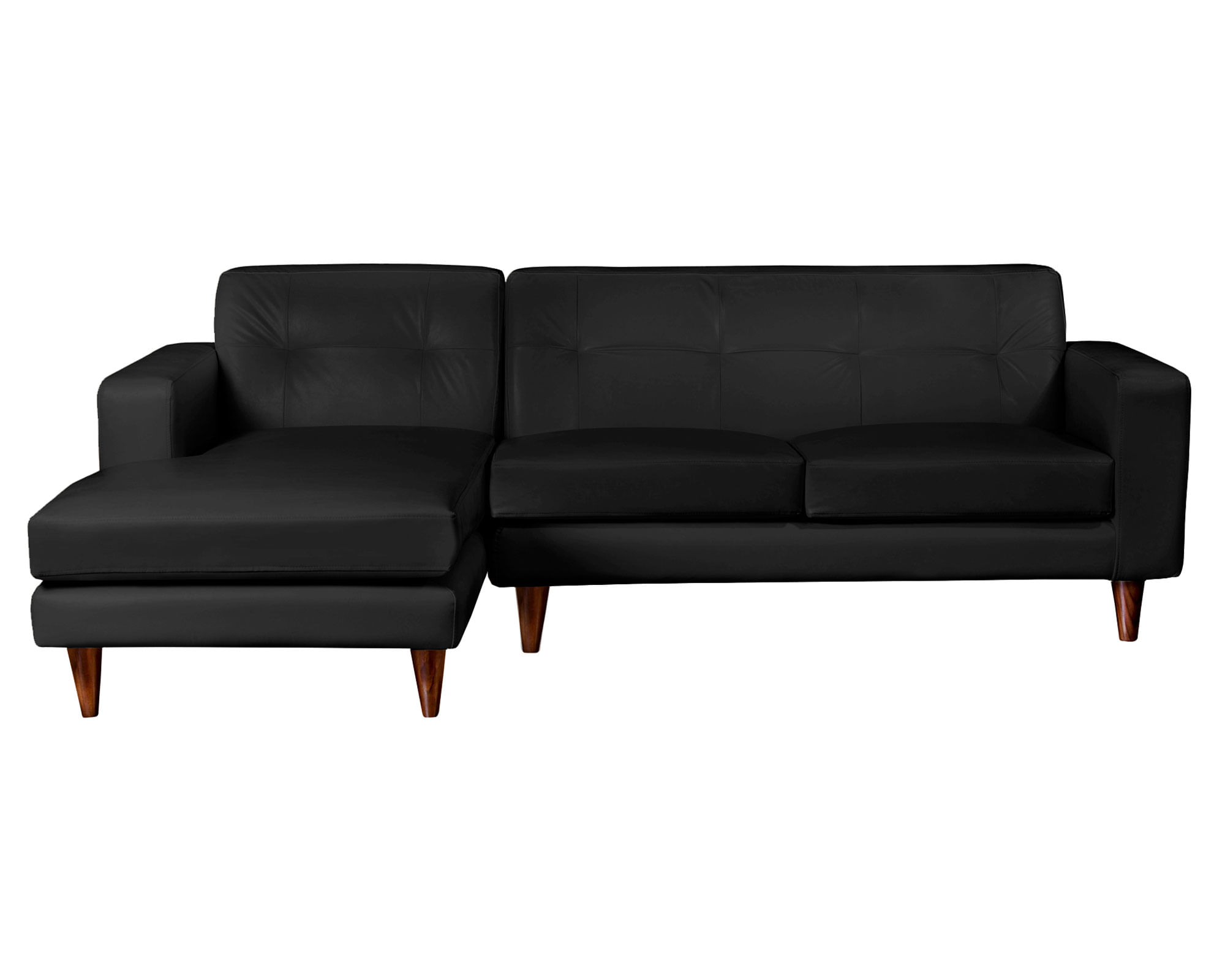 Latam Home Sofá seccional Salerno izquierdo negro Latam Home