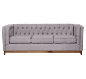 Sofá 3 cuerpos Roma gris