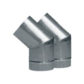 Codo Pareja 135° 6'' inox Amesti