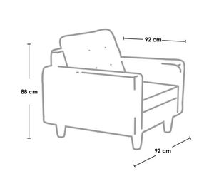 Sofá Nápoles azul Latam Home