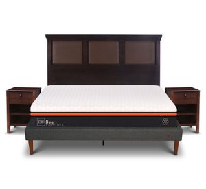 Cama europea 2 plazas Bee Comfort + Set Torino chocolate Cic