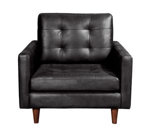 Sofá Nápoles cuero negro Latam Home