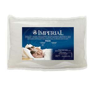 Pack almohadas 50 x 70 cm fibra poliéster imperial soft Celta