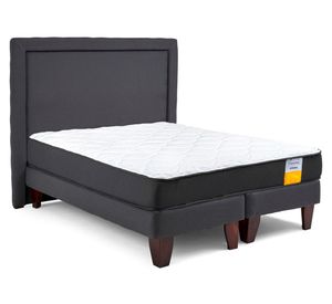 Cama europea funcional King base dividida + respaldo