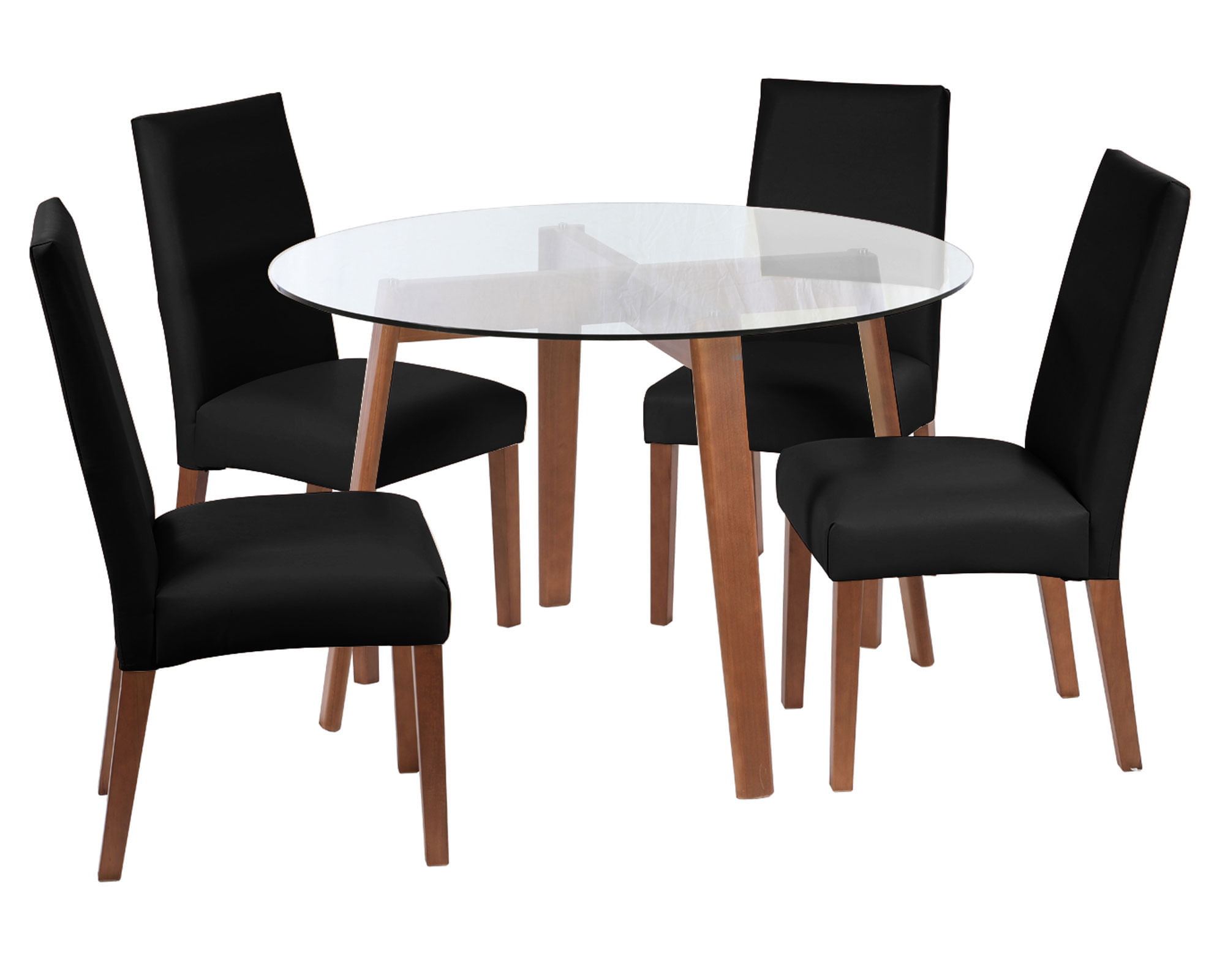 Latam Home Comedor 4 sillas Valencia negro Latam Home