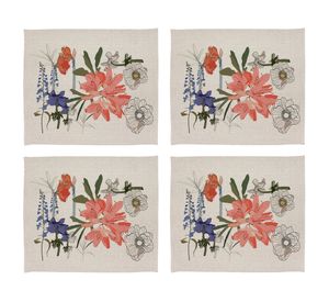 Individual Lili crudo linet 42x36 cm 4 un.