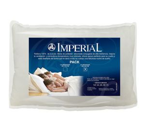 Pack almohadas 46 x 65 cm fibra poliéster imperial soft Celta