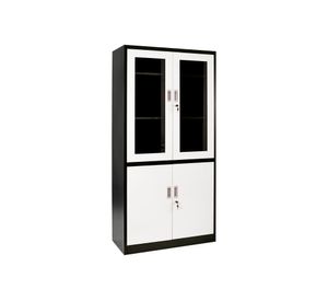 Armario 4 puertas blanco/negro Maletek