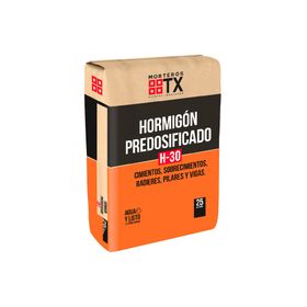 Hormigón predosificado 25 kg H30 Transex.