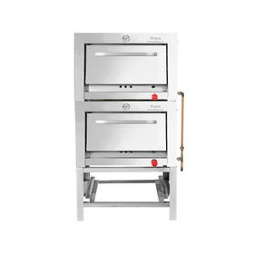 Horno industrial 2 cámaras 20.5 KW Inox GL gris