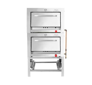 Horno industrial 2 cámaras 20.5 KW Inox GL gris