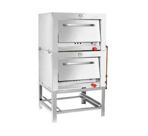 Horno industrial 2 cámaras 20.5 KW Inox GL gris