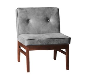 Sitial cuero 1 cuerpo Colonia gris