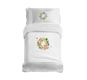 Cubreplumón transición Zoo blanco