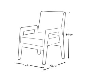 Sitial Frankfurt cuero beige Latam Home