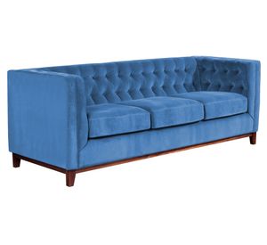 Sofá Roma 3 cuerpos azul petróleo Latam Home