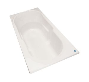 Tina 70x160 cm HY blanco Norglas