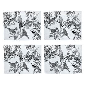 Individual Aves chilenas 48x36 cm 4 un.