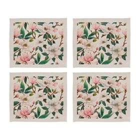 Individual Magnolia crudo linet 42x36 cm 4 un.