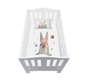 Cubreplumón cuna Conejito blanco