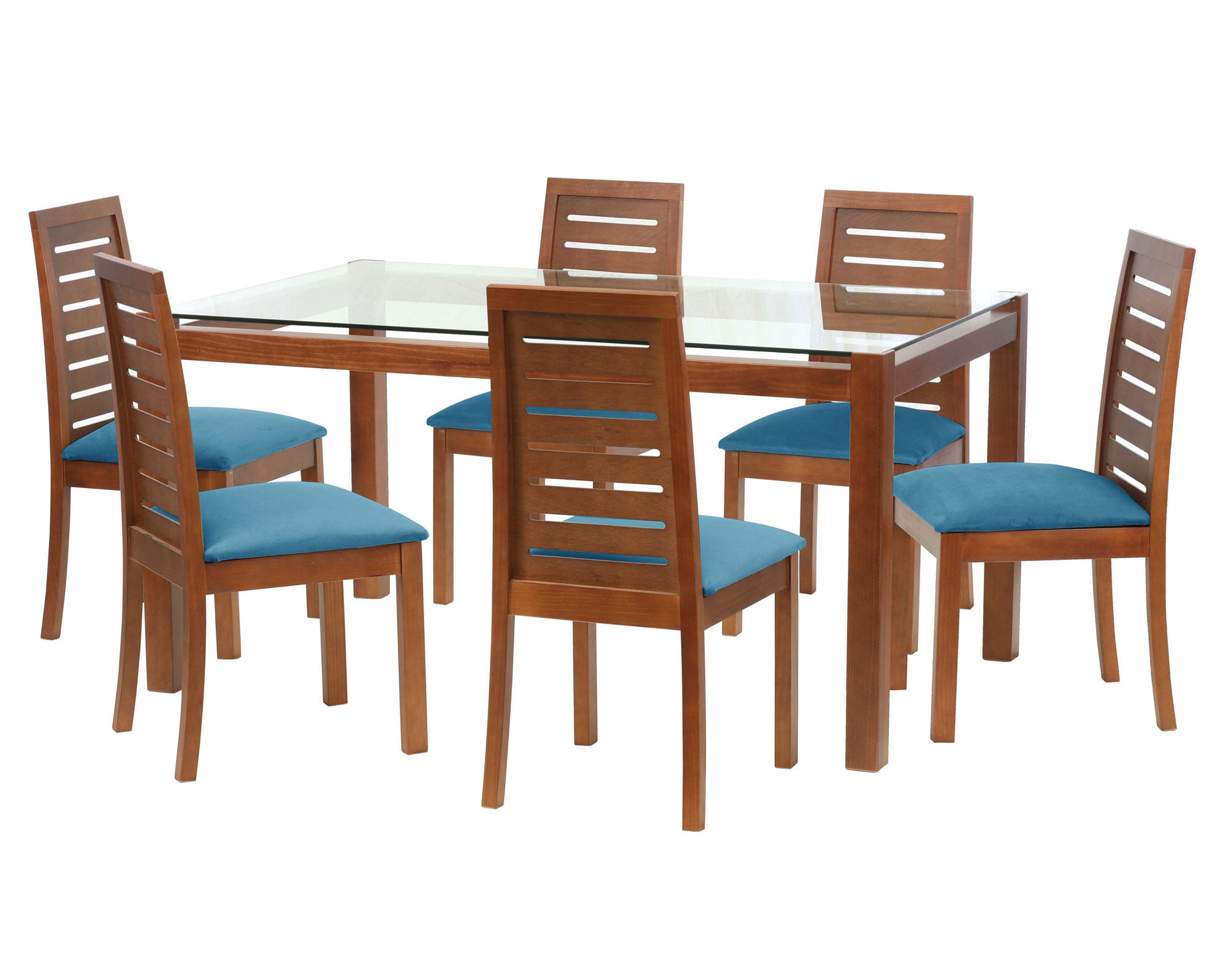 Latam Home Comedor 6 sillas Barcelona azul Latam Home
