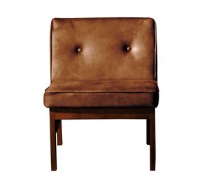 Sitial cuero 1 cuerpo Colonia café