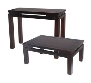 Mesa centro + Arrimo Martina chocolate