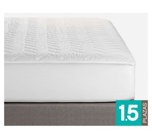 Cubrecolchón 1,5 plazas Aqua repelent blanco Rosen