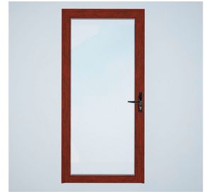 Puerta vidriada 80x200 cm termopanel izquierda madera Mundo Glass