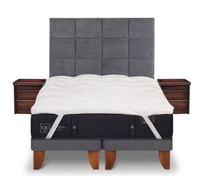Cama europea king Premium dividida + set Támesis Cic.