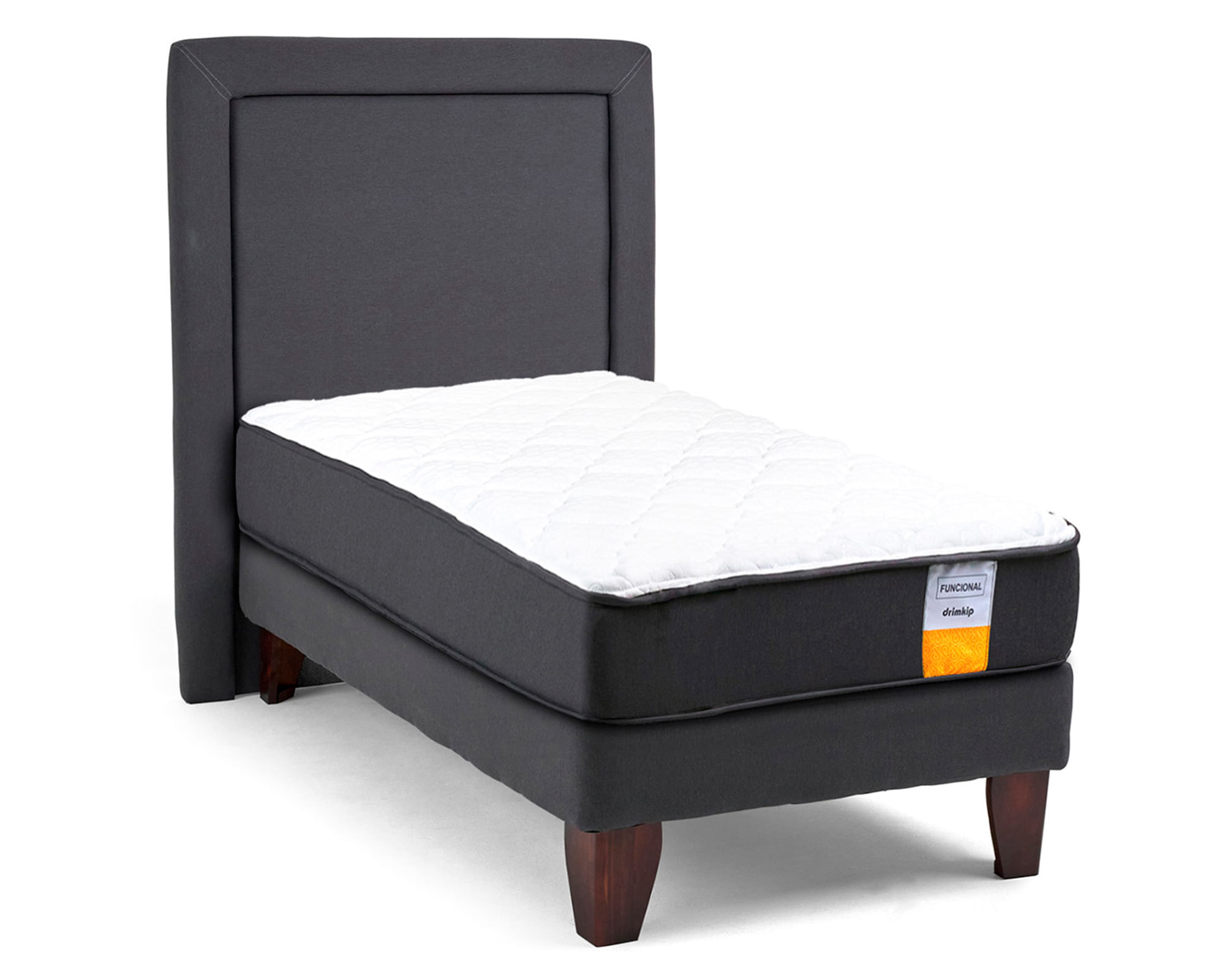 Drimkip Cama europea funcional 1.5 plazas plus + respaldo