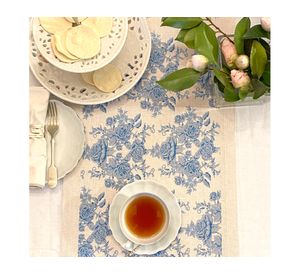 Camino de mesa Francés crudo linet 150x36 cm