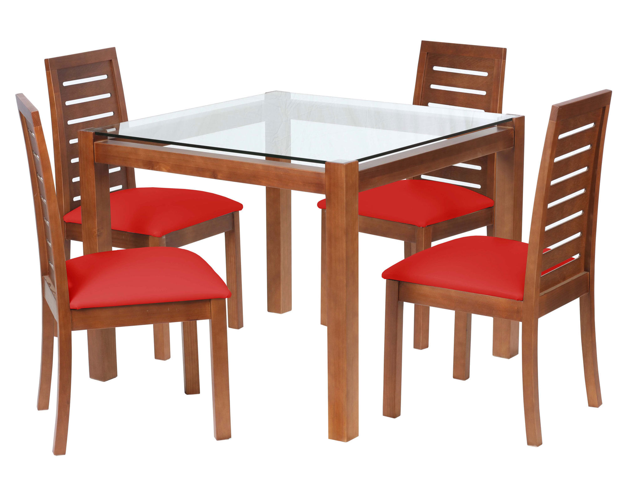 Latam Home Comedor 4 sillas Barcelona rojo Latam Home