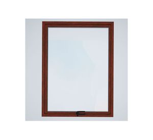 Ventana Aluminio 50x100 cm Termopanel Proyectante Madera Mundo Glass