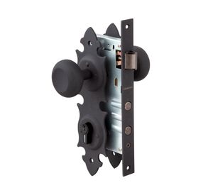 Cerraura embutir Trancura pomo negro