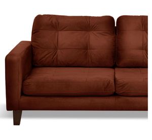 Sofá 2C Nápoles chocolate Latam Home