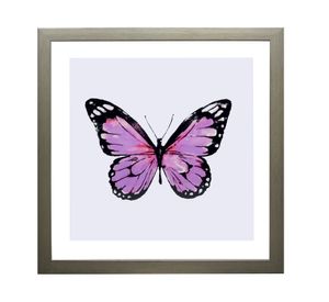 Cuadro 50x50 cm mariposa rosado claro Ronda
