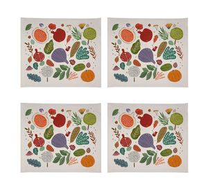 Individual Vegetales crudo impermeable 42x36 cm 4 un.