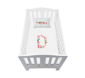 Cubreplumón cuna Vintage D blanco