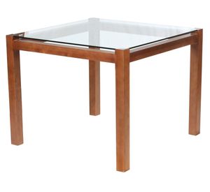 Mesa comedor cuadrada café Latam Home