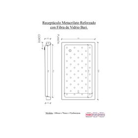 Receptáculo Antonia blanco 70x100 cm