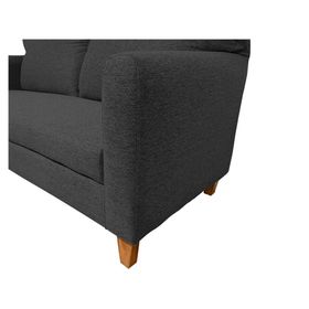 Sofá 2 cuerpos Bea gris oscuro