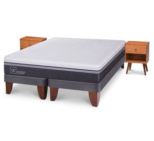 Cama europea 2 plazas Ortopedic advance + veladores Gales Cic.
