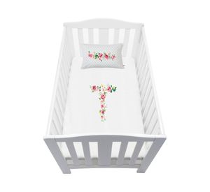 Cubreplumón colecho Vintage T blanco