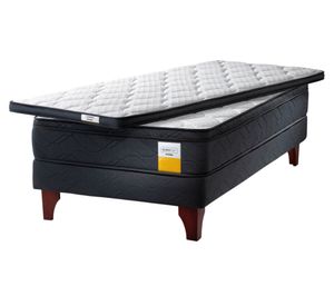 Cama europea 1 plaza + topper x 190 cm Drimkip