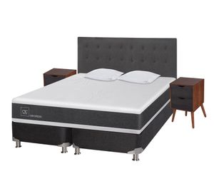 Box spring king Ortopedic B5 + set Éufrates/ Niger + almohadas viscoelásticas Cic