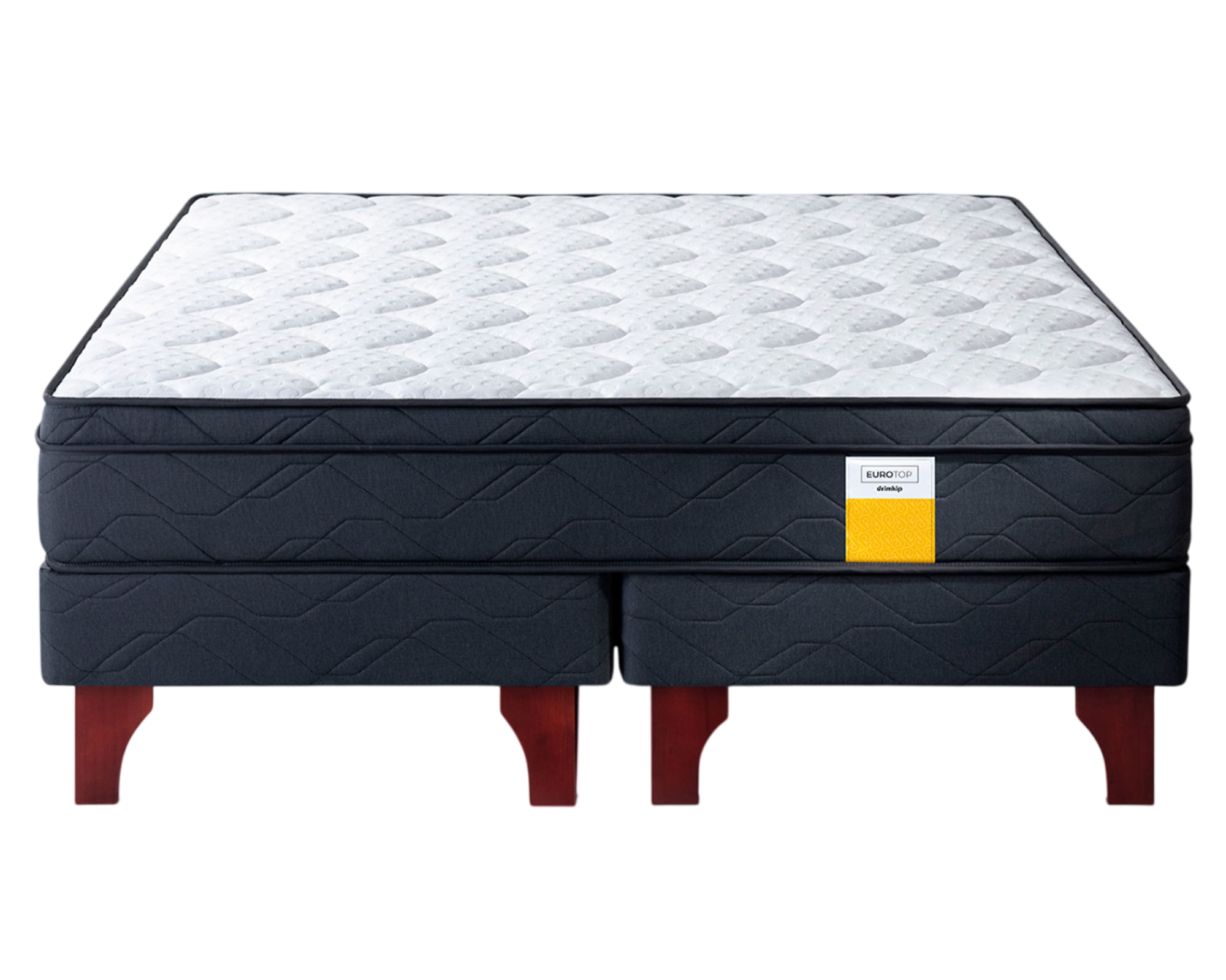 Drimkip Cama europea Eurotop Queen base dividida