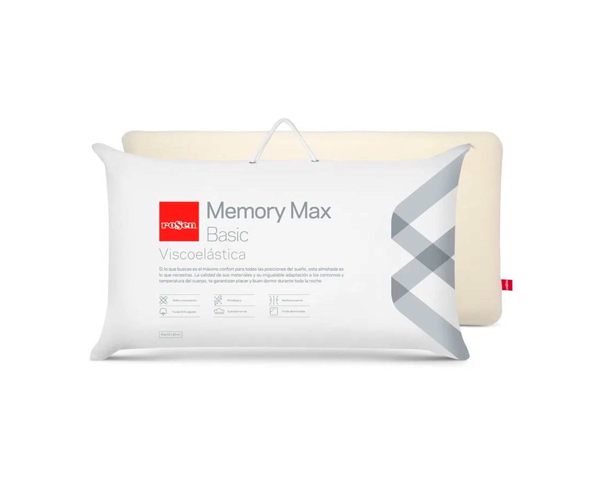Rosen Almohada Memory Max Basic King 2 unidades